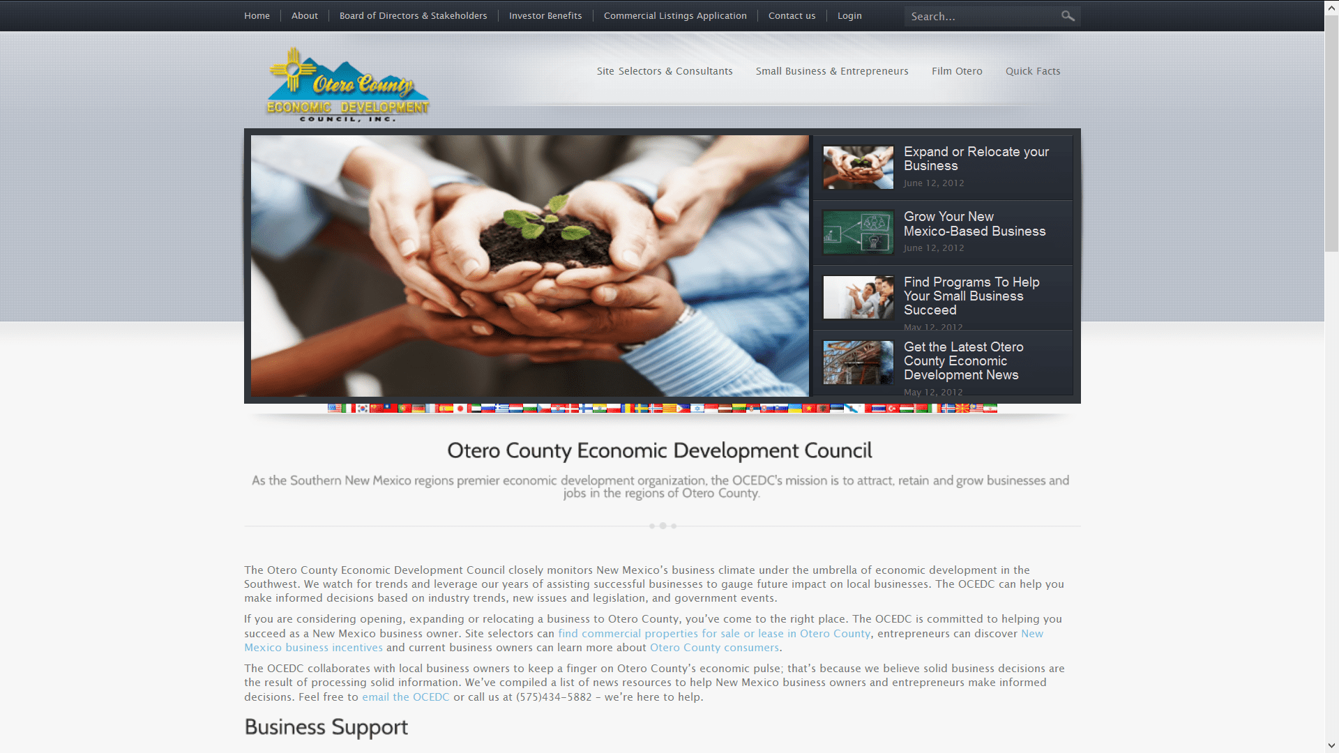 Copywriter for the Otero County Economic Development Council