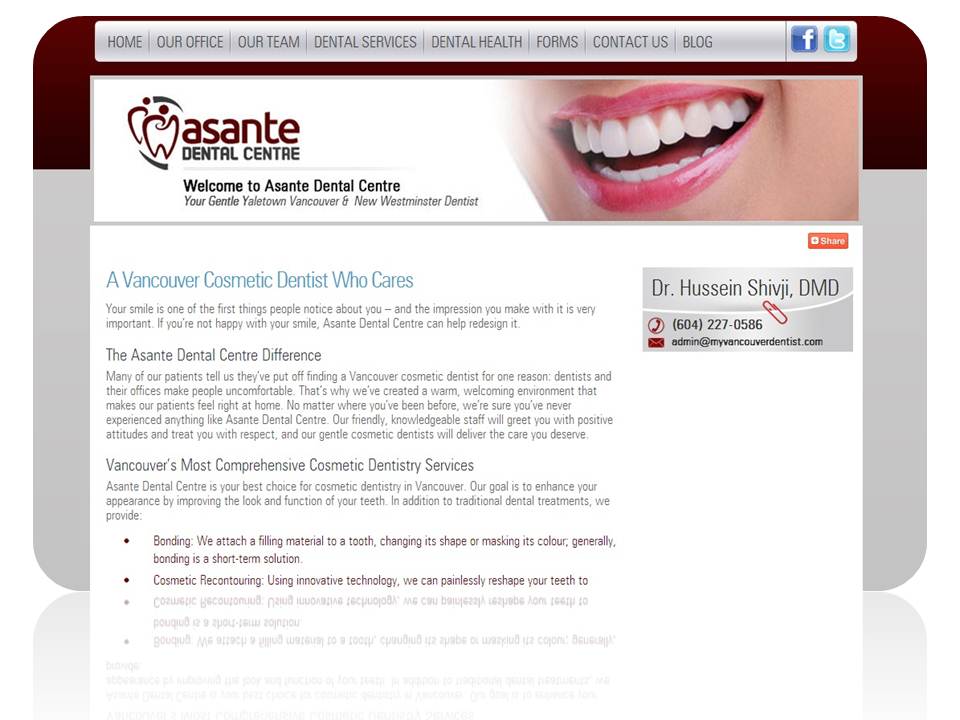 Dentist Website Copy