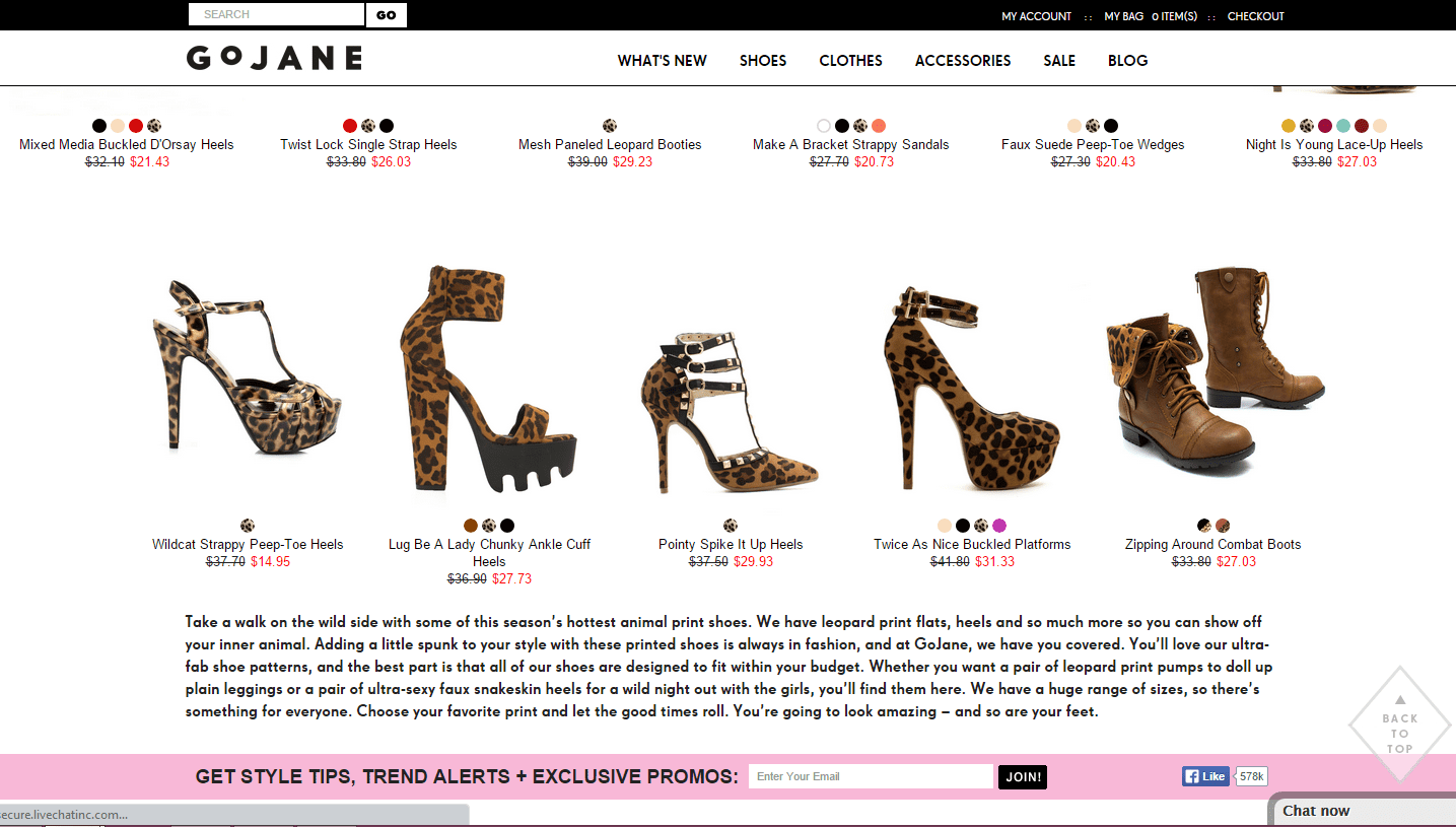 GoJane Product Descriptions - Shoe and Fashion Product Descriptions by Angie Papple Johnston, Unique Web Copy