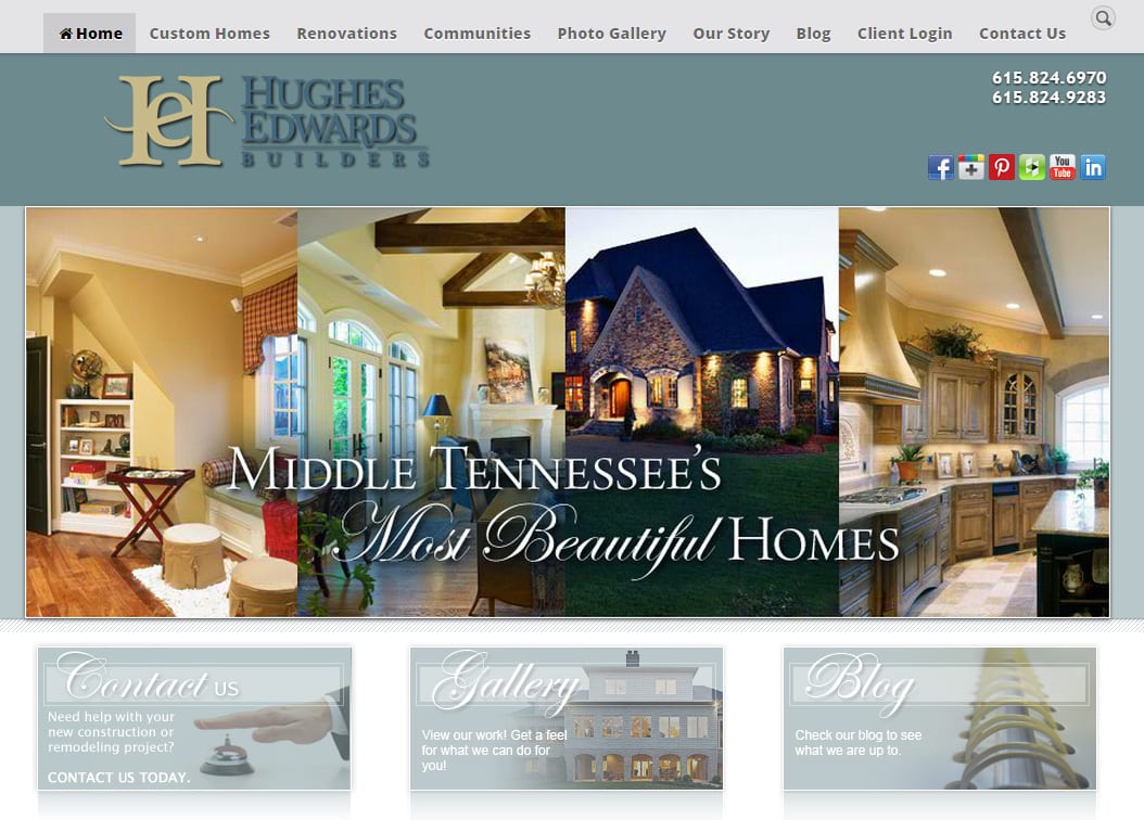 Website Copy for Nashville Luxury Home Builder