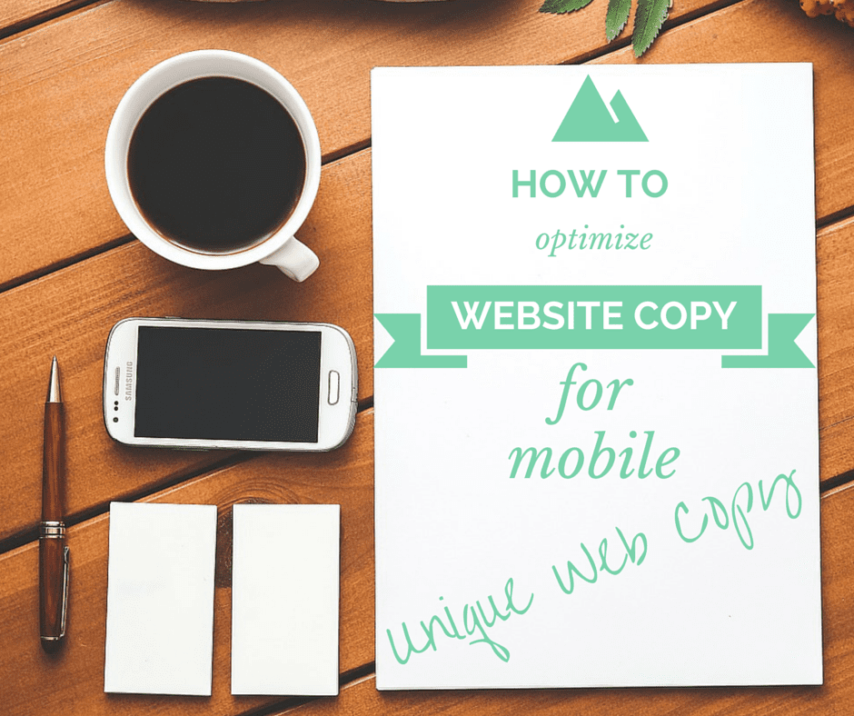 How to optimize website copy for mobile