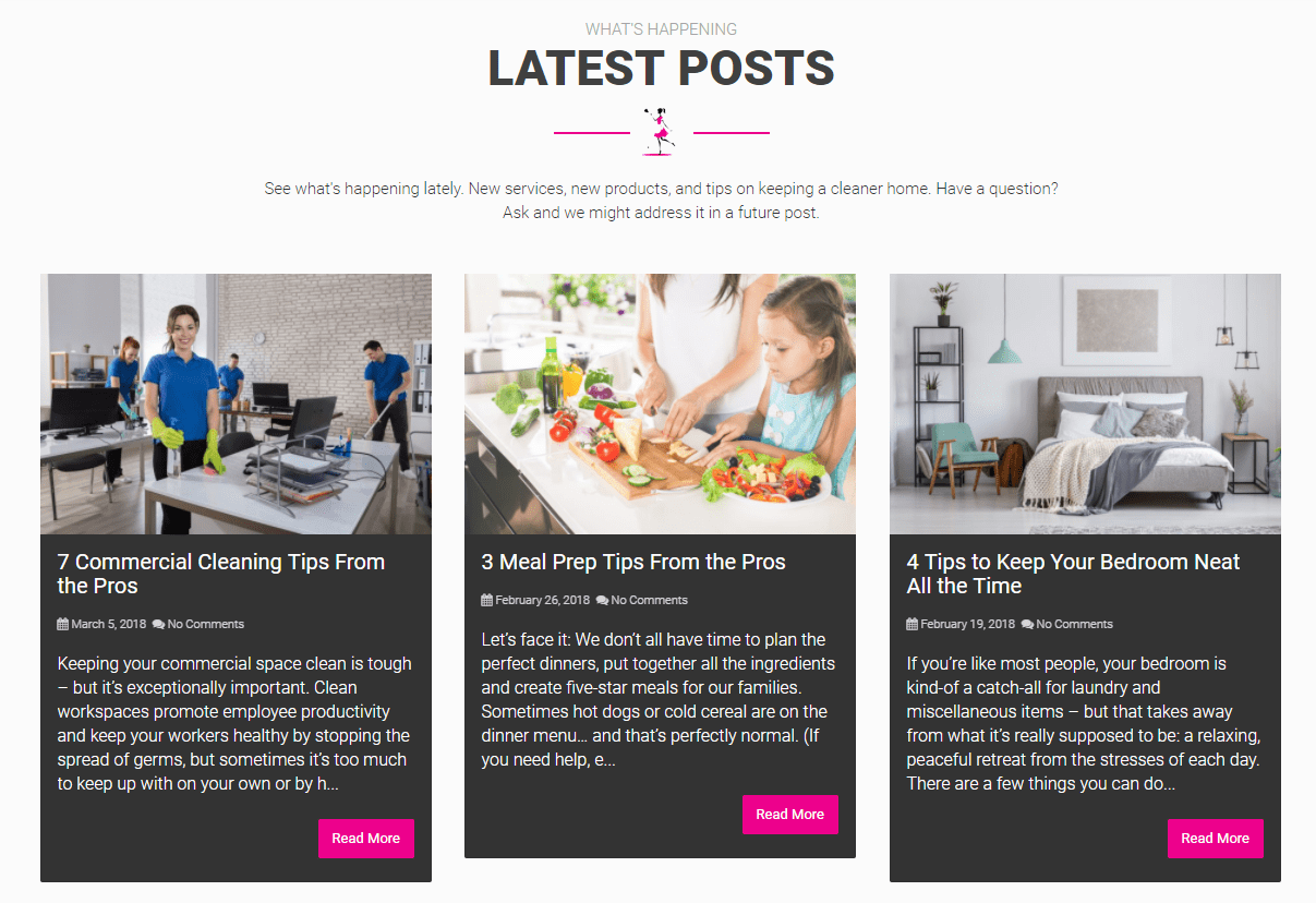 Blog Posts for Professional Cleaning Company