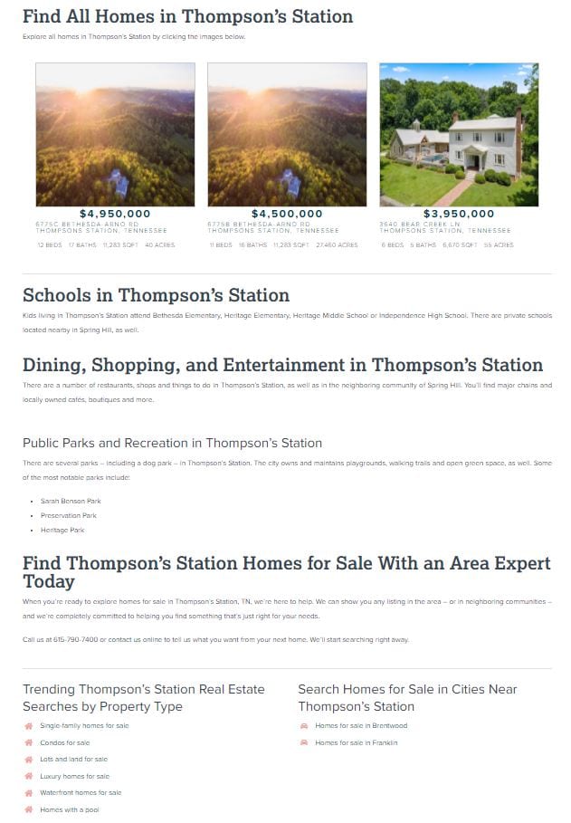 Community Pages for Real Estate Agents by Angie Papple Johnston