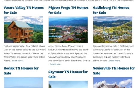 Real Estate Community Write-Ups for Sevierville REALTOR by Angie Papple Johnston